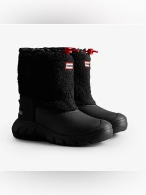 HUNTER Kids Wanderer Sherpa Insulated Waterproof  Boots with Box US B3G4 Unisex